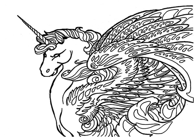 unicorn ausmalbilder einhorn mandala  coloring and drawing