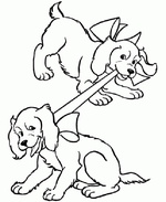 Ausmalbilder Hunde 1