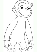 Ausmalbilder Affe 4