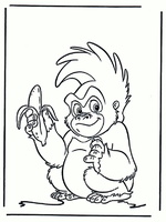 Ausmalbilder Affe 12