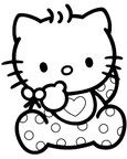 Ausmalbilder Hello Kitty 2