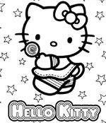 Ausmalbilder Hello Kitty 11