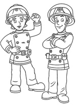 Ausmalbilder Feuerwehrmann Sam 17